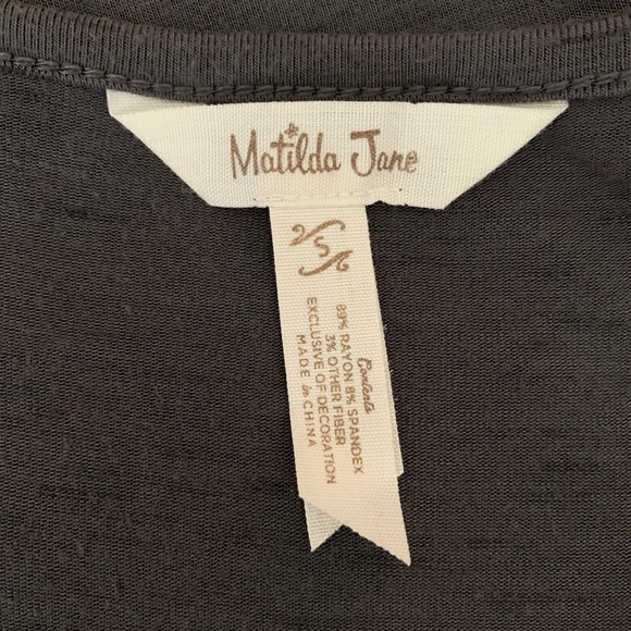 Matilda Jane Charcoal Gray Maxi Dress Size Small - Picture 6 of 7